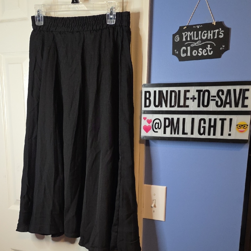Time and Tru Black Skirt Full Medium